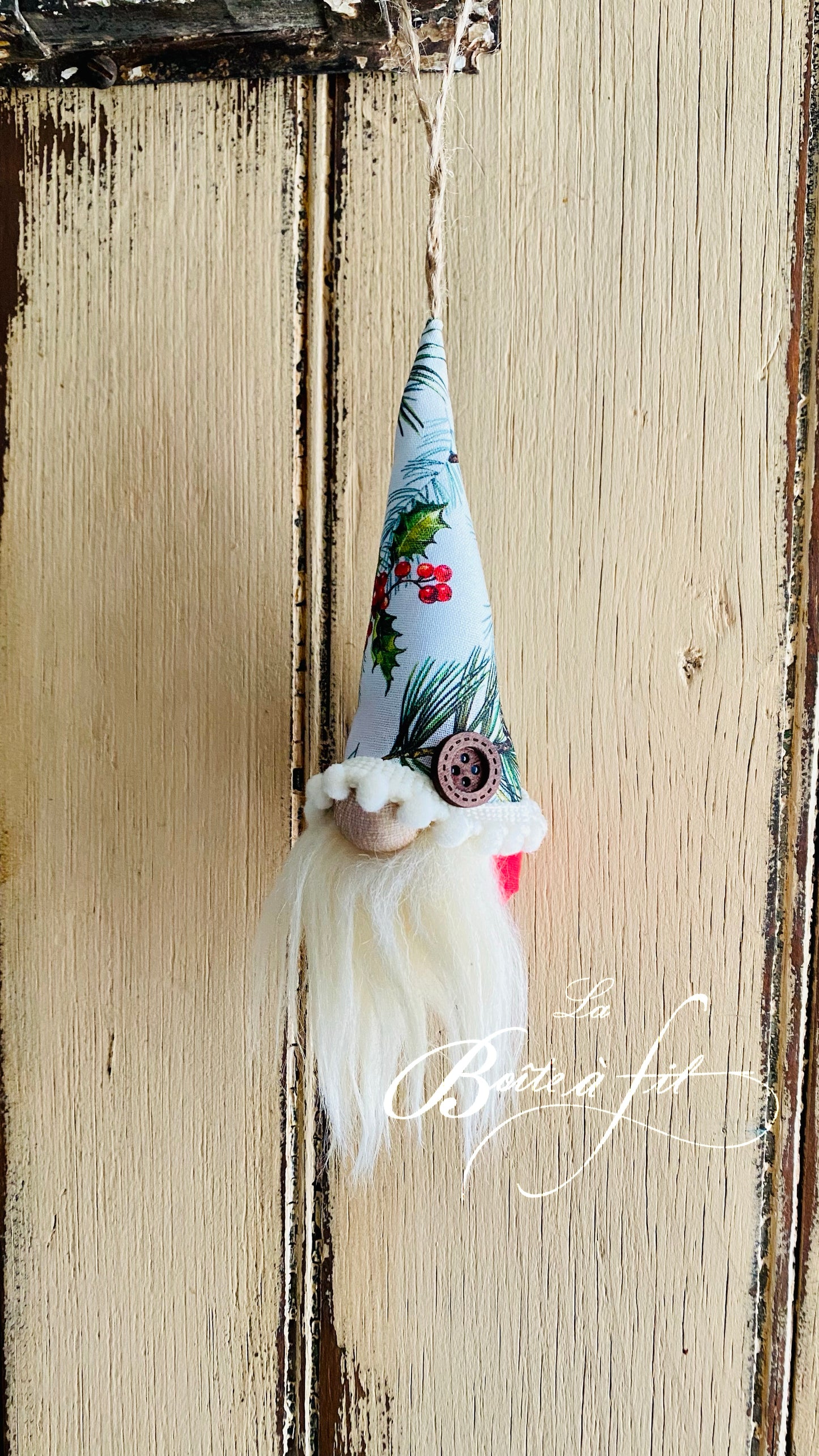 Gnomes de Noël - Branche de gui